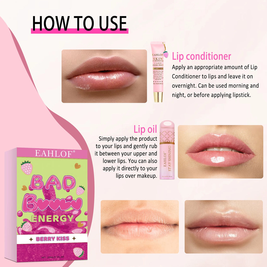 BAD BUN ENERGY – Flavoured Lip Care Set