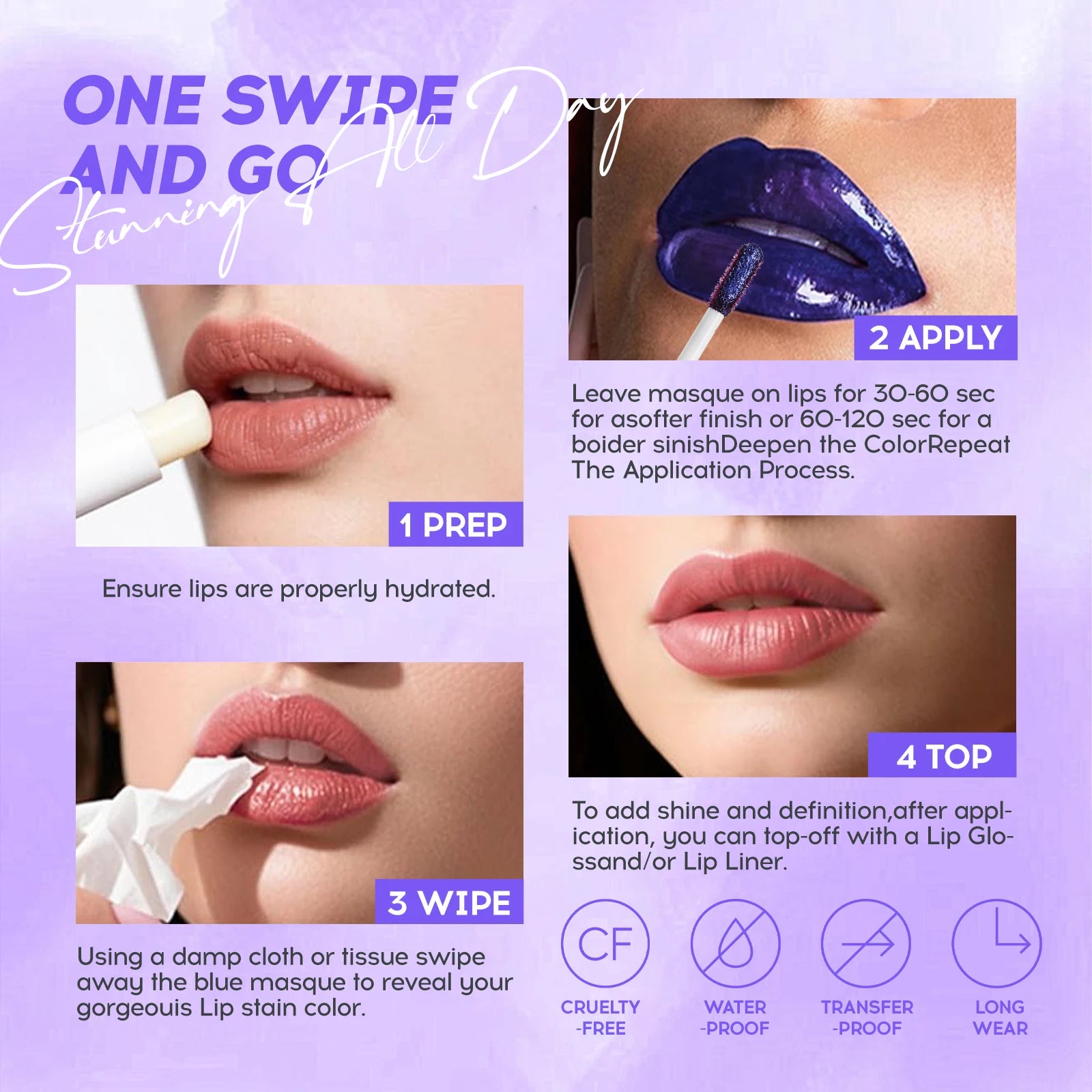 Cracking Lip Stain – Peel Off Metallic Lip Tint